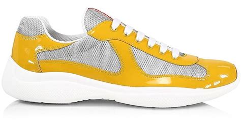 prada yellow footwear
